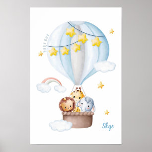 Poster Safari Sky Dreamers Personalizável