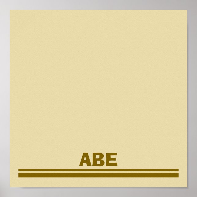 Poster Safari upsherin placemat (Frente)