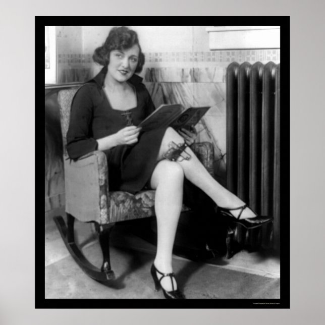 Pôster Safety First Gun in Garter 1922 (Frente)