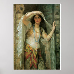 Pôster Safie, uma das três senhoras de Bagdade, 1900