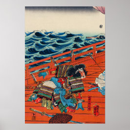 Poster Saga Goro Mitsutoki por Utagawa Kuniyoshi