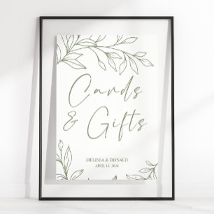 Poster Sage Boho Flores Simples Cartão De Casamento E Pre