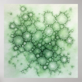 Poster Sage Fenestrated Lichen Abstrato - Orgânico Modern