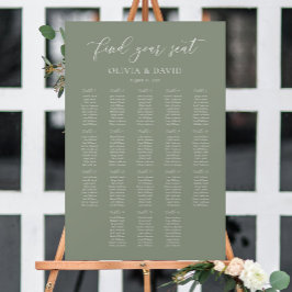 Poster Sage Green Elegant 18 mesas