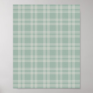 Poster Sage Green Gingham