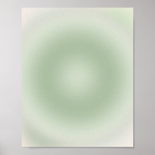 Poster Sage Green Gradient Aura