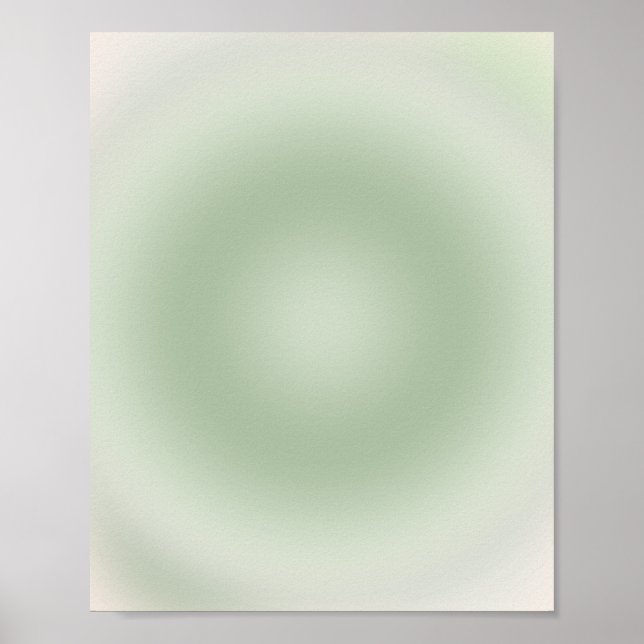 Poster Sage Green Gradient Aura (Frente)