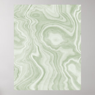 Poster Sage Green Marble