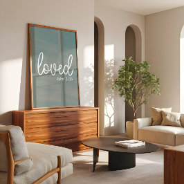 Poster Sage Love Faith Cote minimalista