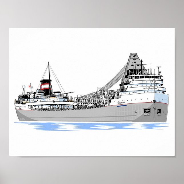Poster Saginaw Algoma (Frente)