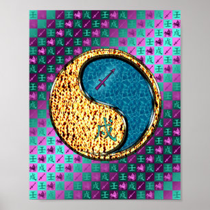 Poster Sagitário e Cão Água