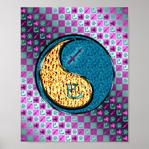 Poster Sagitário e Cobra de água