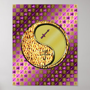 Poster Sagitário e rato metálico