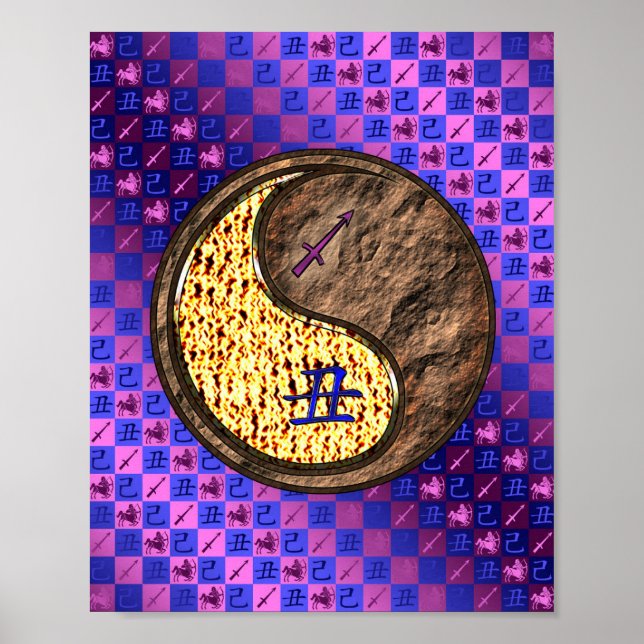 Poster Sagitário e Terra Ox (Frente)