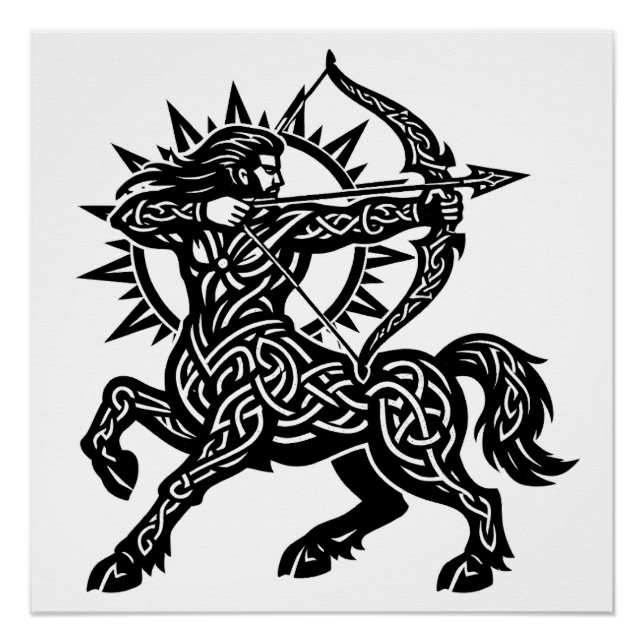Pôster Sagitário — O Arqueiro por BurnsInHell (Frente)