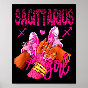 Poster Sagitário Signo do Zodíaco Aniversário Rainhas Hor