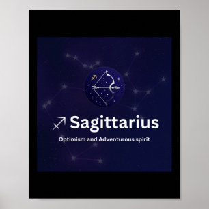 Poster Sagitário - Sinal de Zodiac