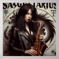 Sagitário Zodiac Musicoso Saxofone