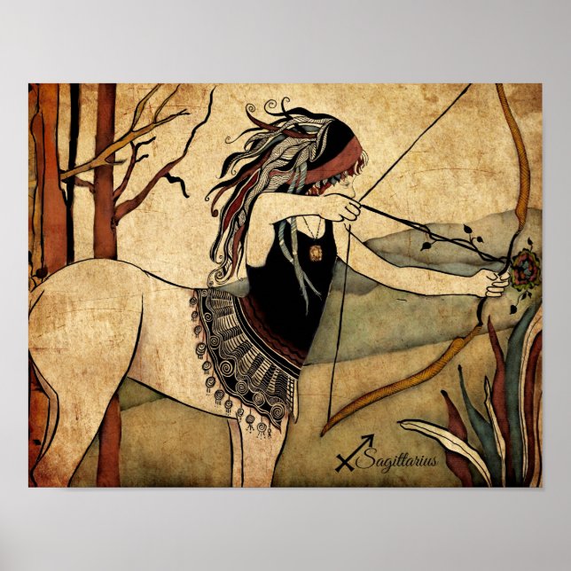 Pôster Sagittarius Zodiac (Frente)
