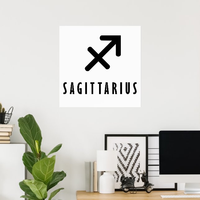 Poster Sagittarius zodiac (Escritório em casa)