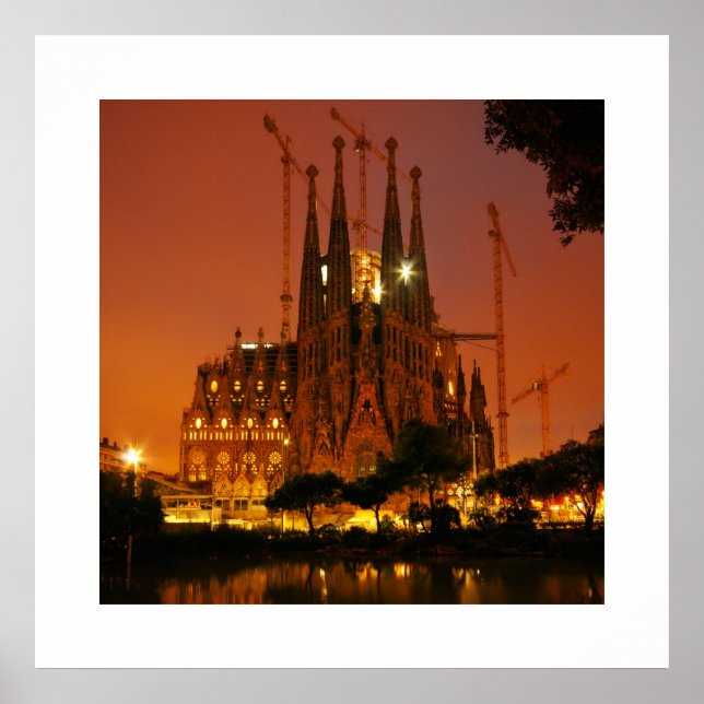 Pôster Sagrada Família, Barcelona - Espanha (Frente)