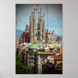 Poster Sagrada Familia Espanha de Barcelona Catalunha