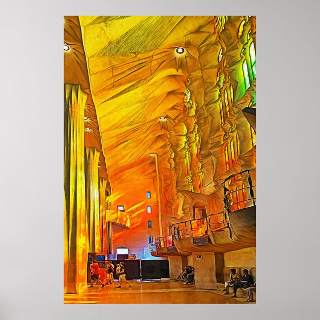 Poster Sagrada Família. Interior. Ver 13. (Frente)