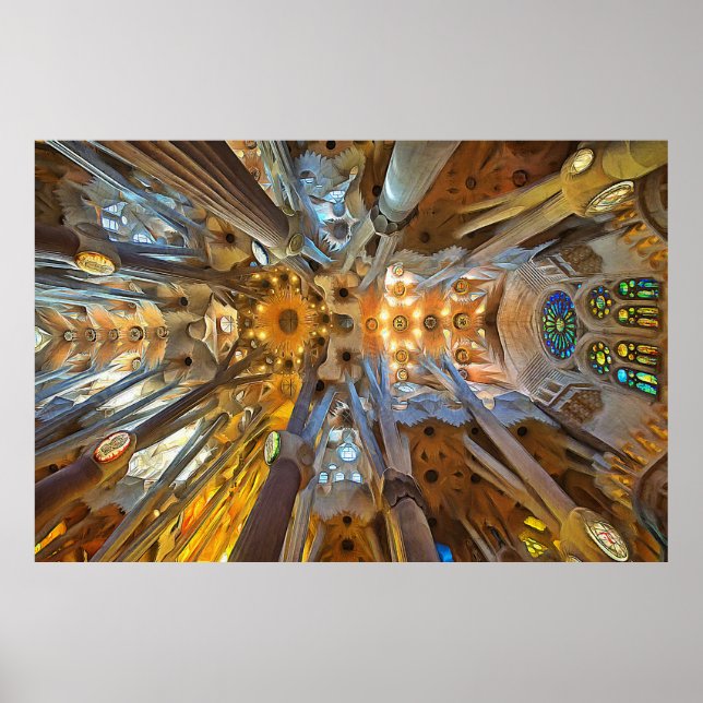 Poster Sagrada Família. Interior. Ver 20. (Frente)