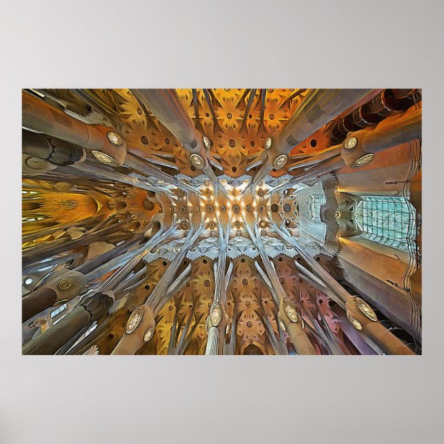 Poster Sagrada Família. Interior. Ver 31. (Frente)