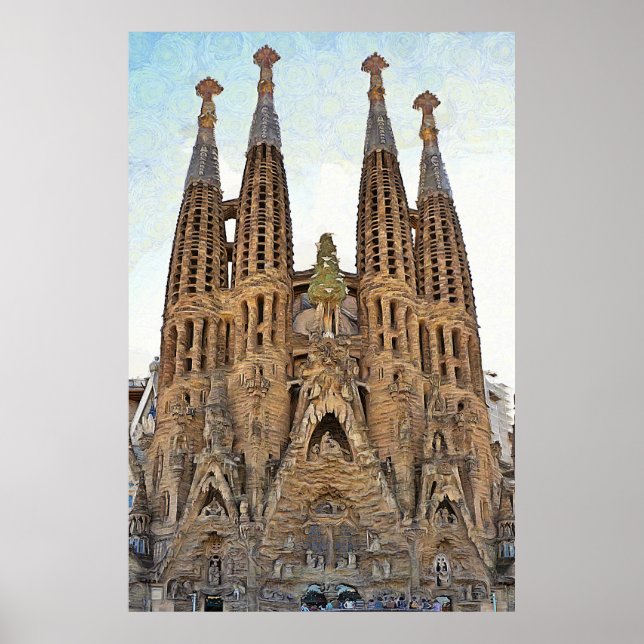 Poster Sagrada Família. Ver 3. (Frente)