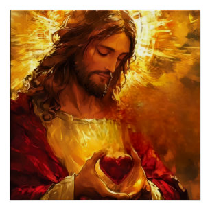 Pôster Sagrado Coração de Jesus