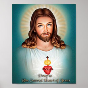 Poster Sagrado Coração de Jesus