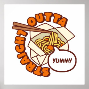 Poster Sai Direto do Yummy Ramen Noodles