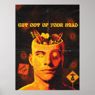 Poster Saia da sua cabeça - Surreal Pop