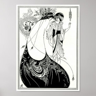 Poster Saia do pavão de Aubrey Beardsley