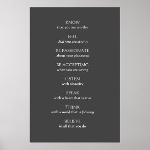 Pôster 'Saiba que você é worthy