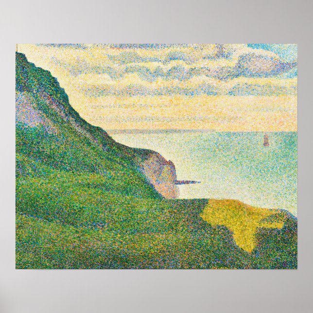 Poster Saída de Seurat Port-en-Bessin (Frente)