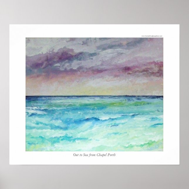 Poster Saída para o mar de Chapel Porth (Frente)