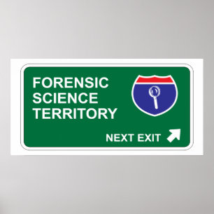 Pôster Saída seguinte da ciência forense