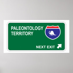 Poster Saída seguinte da paleontologia