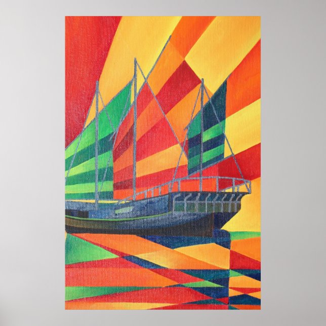 Pôster Sail Away Junk Pleasure Boat (Frente)
