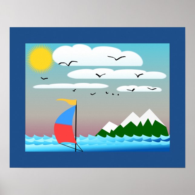 Poster (Sail Boat) (Frente)