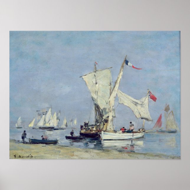 Pôster Sailing Boats, c.1869 (Frente)