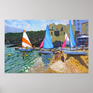 Poster sailing school calella de palafrugall costa