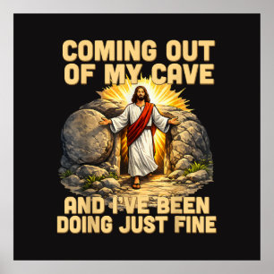 Poster Saindo da Minha Caverna A Ressurreição de Jesus