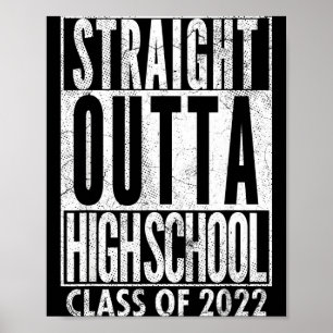 Poster Saindo direto do colegial turma de 2022 graduação