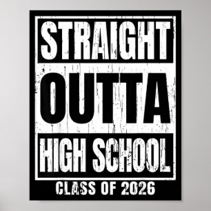 Poster Saindo direto do colegial turma de 2026 sênior