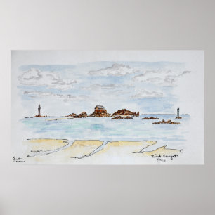 Pôster Saint-Enogat, Dinard Bretanha, França