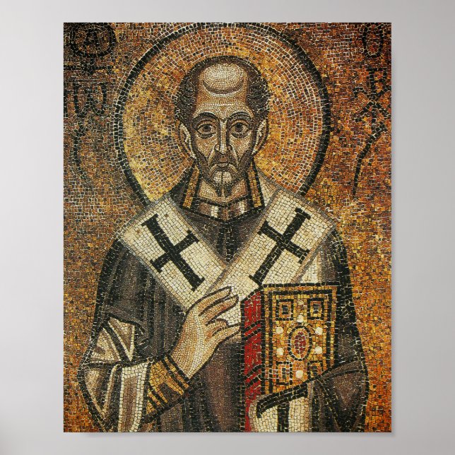 Poster Saint John Chrysostom archbishop of Constantinople (Frente)