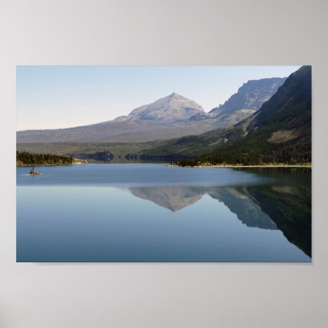 Poster Saint Mary Lake Reflection (Frente)